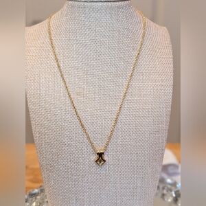 Nina Ricci Gold Plated Geometric Pendant Necklace NWT